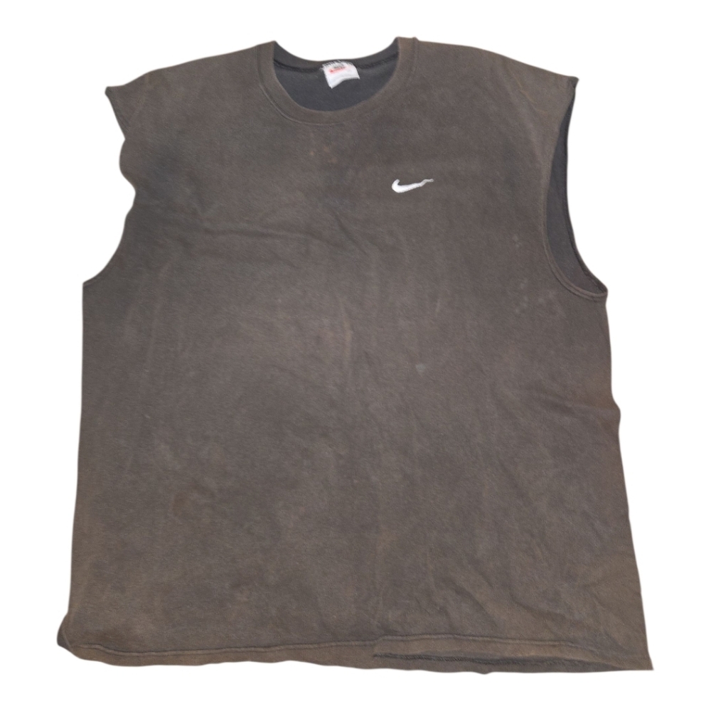 Vintage Nike Sleeveless Brown Shirt Size XXL